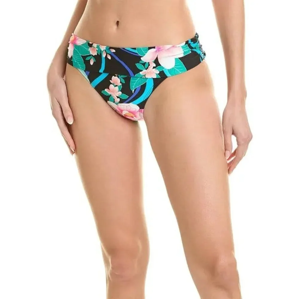 La Blanca Nightfall Blooms Shirred Band Hipster Bottom 14